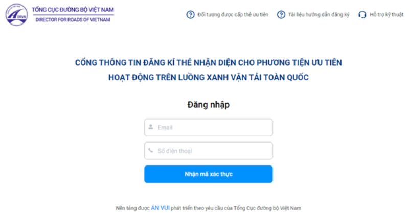 hướng dẫn đăng ký Tem QR Luồng Xanh cho xe vận tải