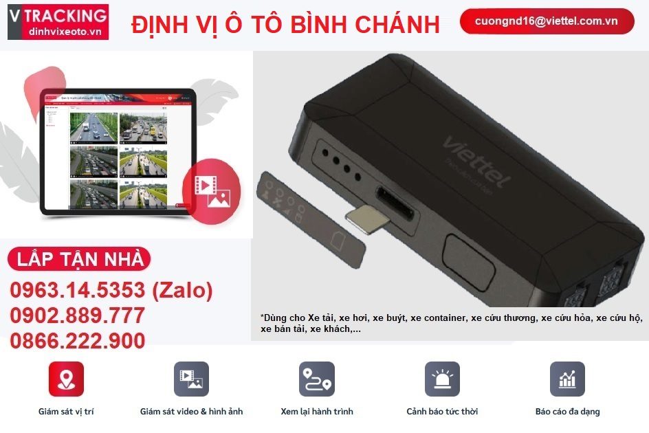 Định vị ô tô Bình Chánh Viettel lắp tại nhà xe tải, xe hơi 10 Định vị ô tô Bình Chánh Viettel