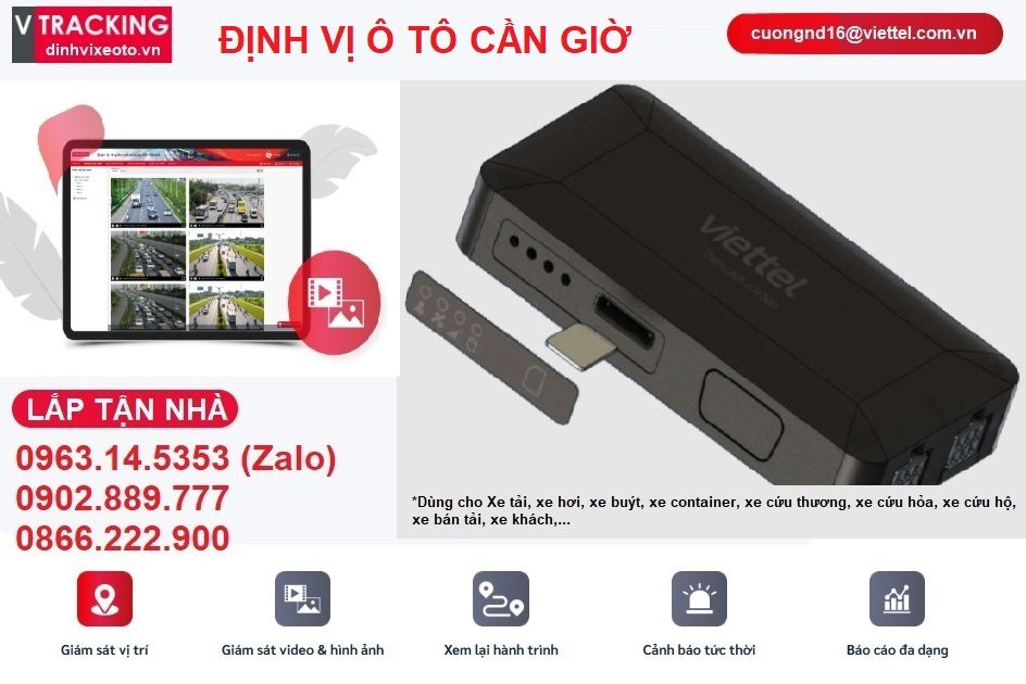 Định vị ô tô Cần Giờ Viettel lắp tại nhà xe tải, xe hơi 9 Định vị ô tô Cần Giờ Viettel
